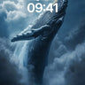 Celestial Whale Wallpaper in Clouded Depths wallpaper for iPhone, iPad & Mac