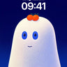 Gentle Ghost Wallpaper with Cherry Crown wallpaper for iPhone, iPad & Mac