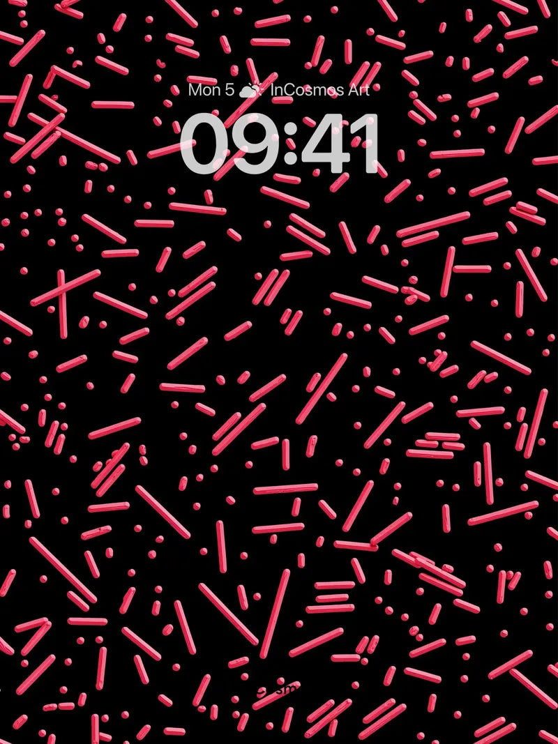 Neon Sprinkle Wallpaper with Cosmic Chaos