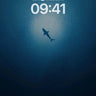 Abyssal Solitude Wallpaper with Silhouette — digital wallpaper for iPhone, iPad and Mac