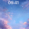 Starry Twilight Clouds Ethereal Wallpaper