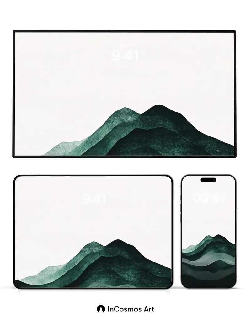 Serenity Ridge Wallpaper with Whispering Lines