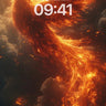 Phoenix Flame Wallpaper with Cosmic Ash wallpaper for iPhone, iPad & Mac