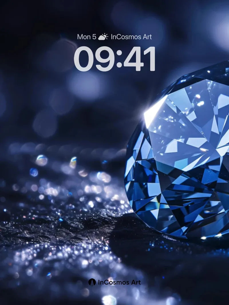 Frozen Starlight Wallpaper with Crystal Facets