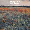 Whispering Poppy Fields Wallpaper with Monet's Brush wallpaper for iPhone, iPad & Mac