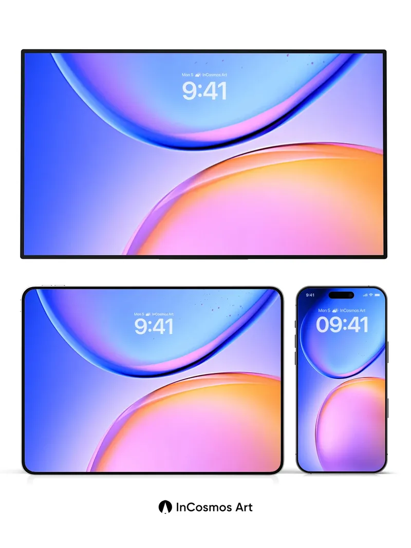Luminous Sphere Wallpaper with Ethereal Hues