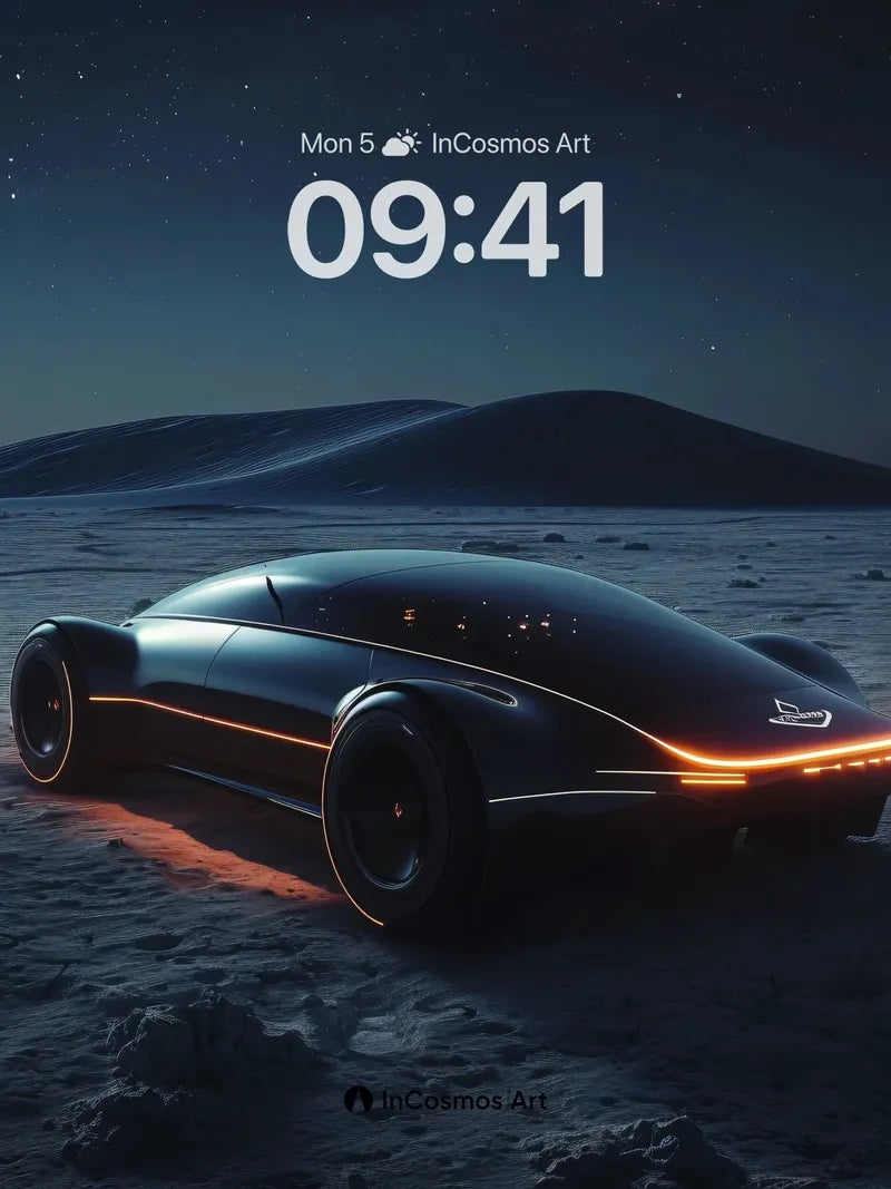 Neon Mirage Wallpaper with Desert Pulse