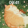 Serenity in Fur Wallpaper with Sleeping Child wallpaper for iPhone, iPad & Mac