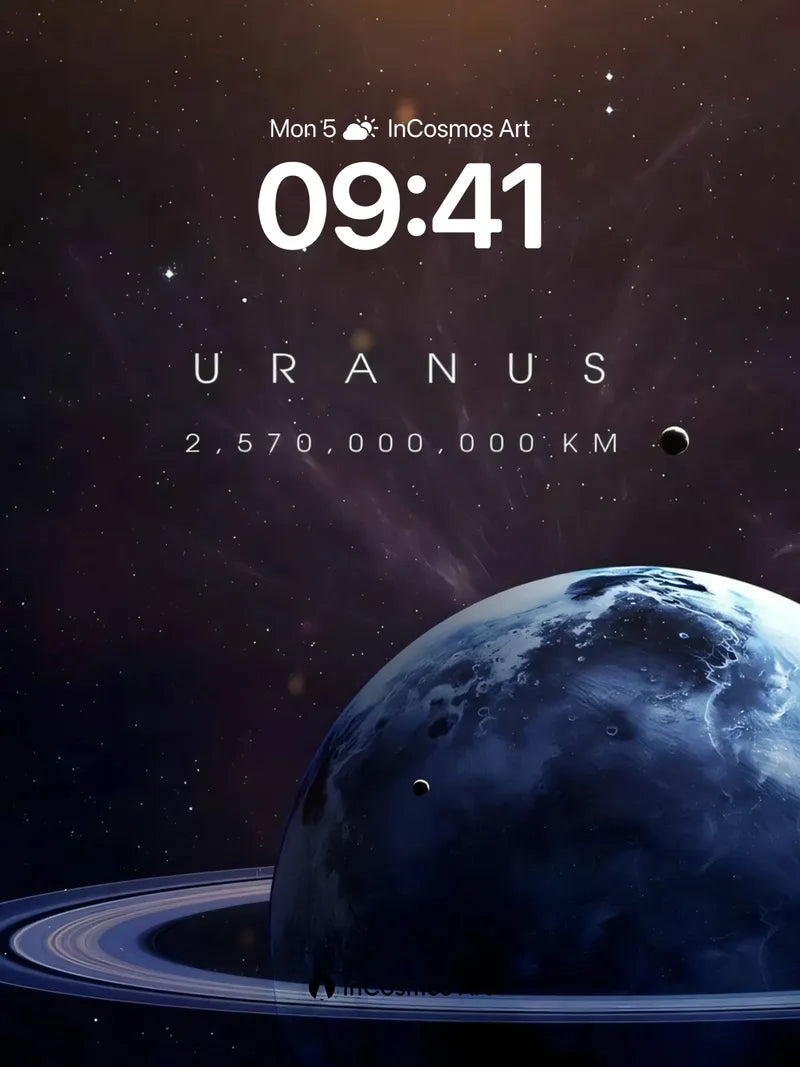 Cosmic Hush Wallpaper with Celestial Rings