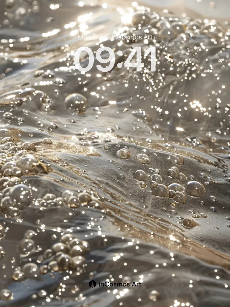Liquid Sunlight Wallpaper with Bubbling Currents