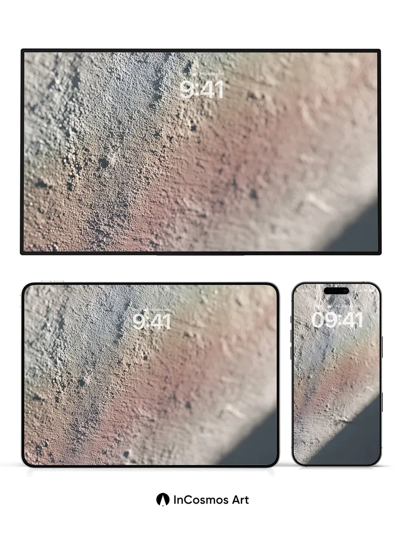 Whispering Stone Wallpaper with Rainbow Dust