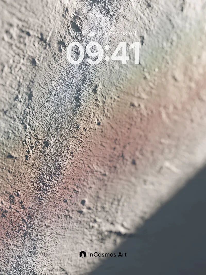 Whispering Stone Wallpaper with Rainbow Dust