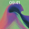 Luminous Wave Wallpaper with Cosmic Gradient wallpaper for iPhone, iPad & Mac