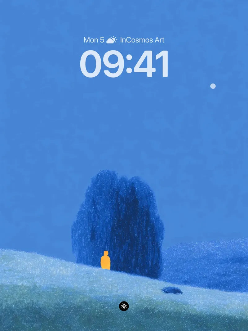 Serene Moonlit Solitude Wallpaper wallpaper for iPhone, iPad & Mac