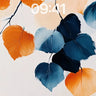 Autumn Hush Wallpaper with Ink-Blot Leaves wallpaper for iPhone, iPad & Mac