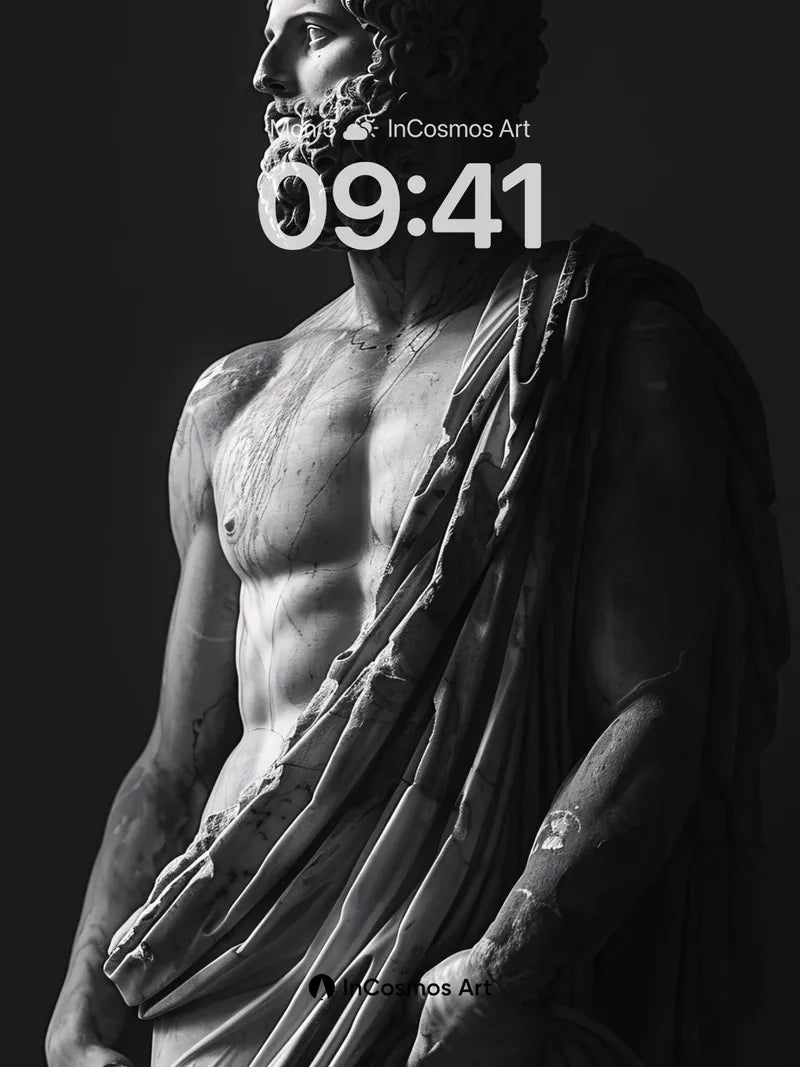 Stone Silence Wallpaper with Draped Light wallpaper for iPhone, iPad & Mac