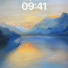 Serenity Mirage Wallpaper with Golden Reflections wallpaper for iPhone, iPad & Mac