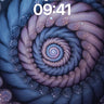 Spiral Lullaby Wallpaper with Starlight Veins wallpaper for iPhone, iPad & Mac