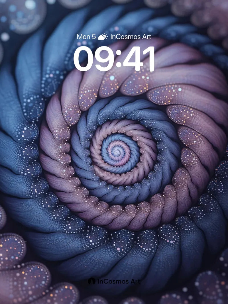Spiral Lullaby Wallpaper with Starlight Veins wallpaper for iPhone, iPad & Mac