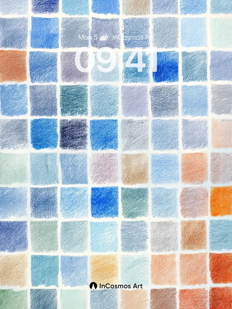 Soft Mosaic Gradient Wallpaper in Pastel Tiles wallpaper for iPhone, iPad & Mac