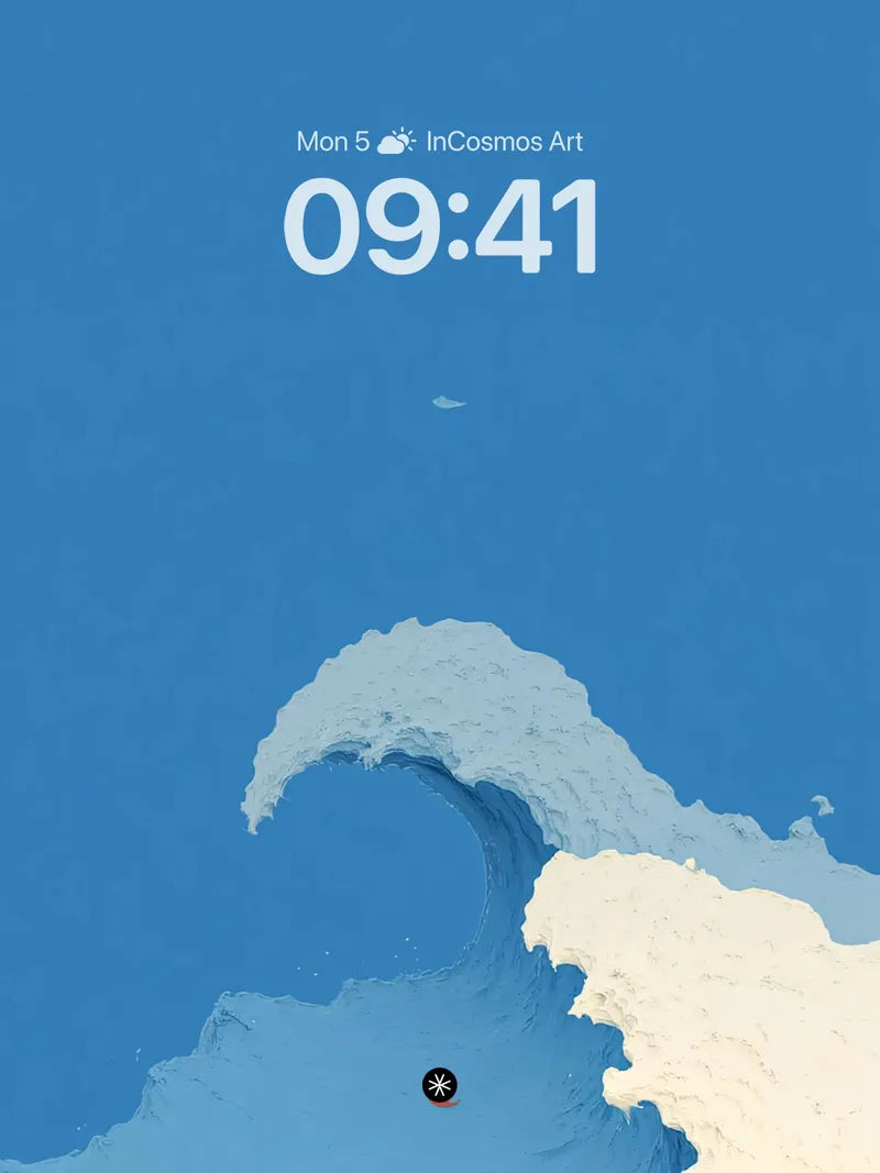 Azure Wave Serenity Wallpaper wallpaper for iPhone, iPad & Mac