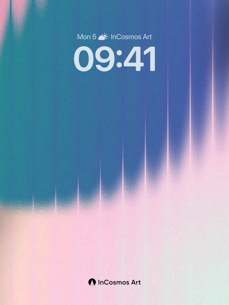 Serene Gradient Wallpaper with Ethereal Light Veins