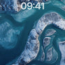 Glacial Serenade Wallpaper with Turquoise Veins wallpaper for iPhone, iPad & Mac