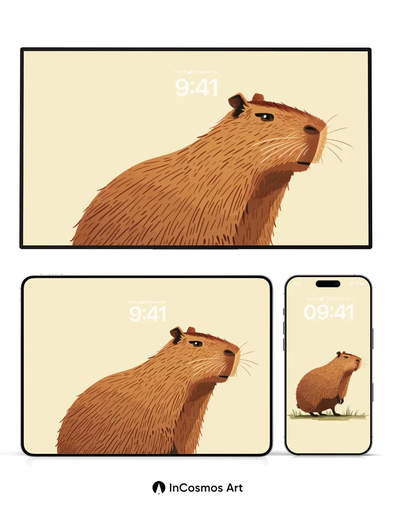 Whispering Fur Wallpaper with Gentle Light