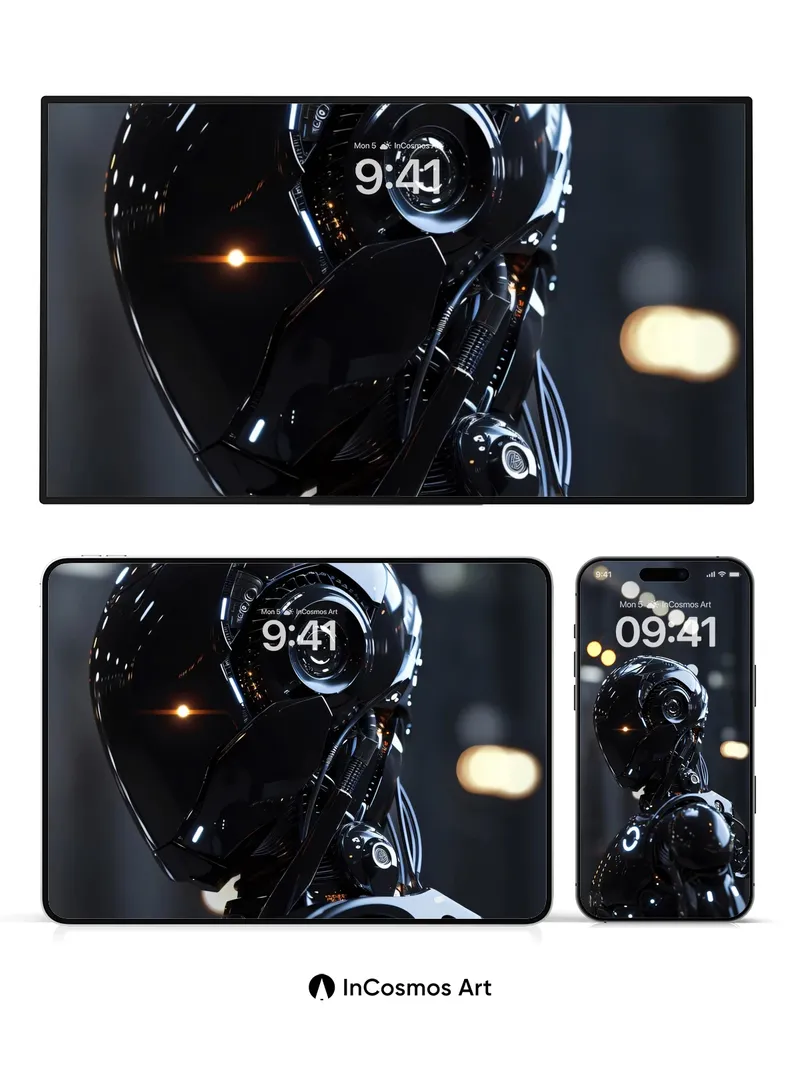 Neon Pulse Wallpaper with Circuit Veins