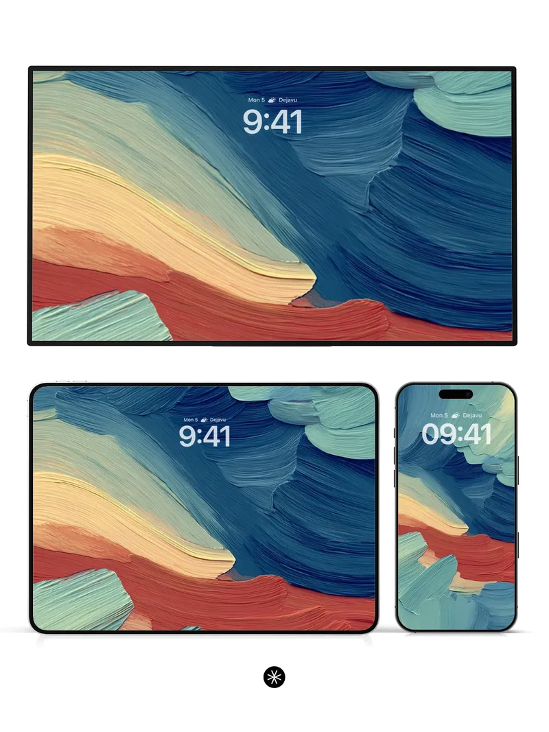 Fluid Harmony Abstract Wallpaper