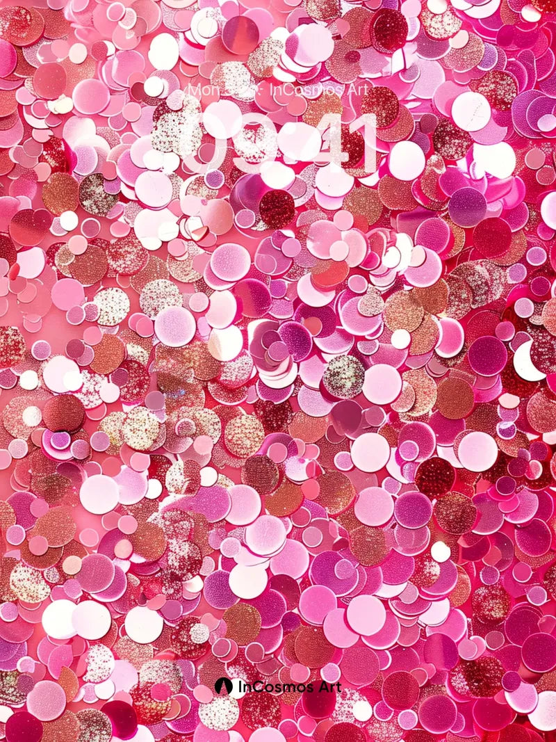 Gleaming Confetti Wallpaper with Shimmering Circles wallpaper for iPhone, iPad & Mac