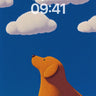 Serenity Pup Wallpaper with Fluffy Clouds wallpaper for iPhone, iPad & Mac
