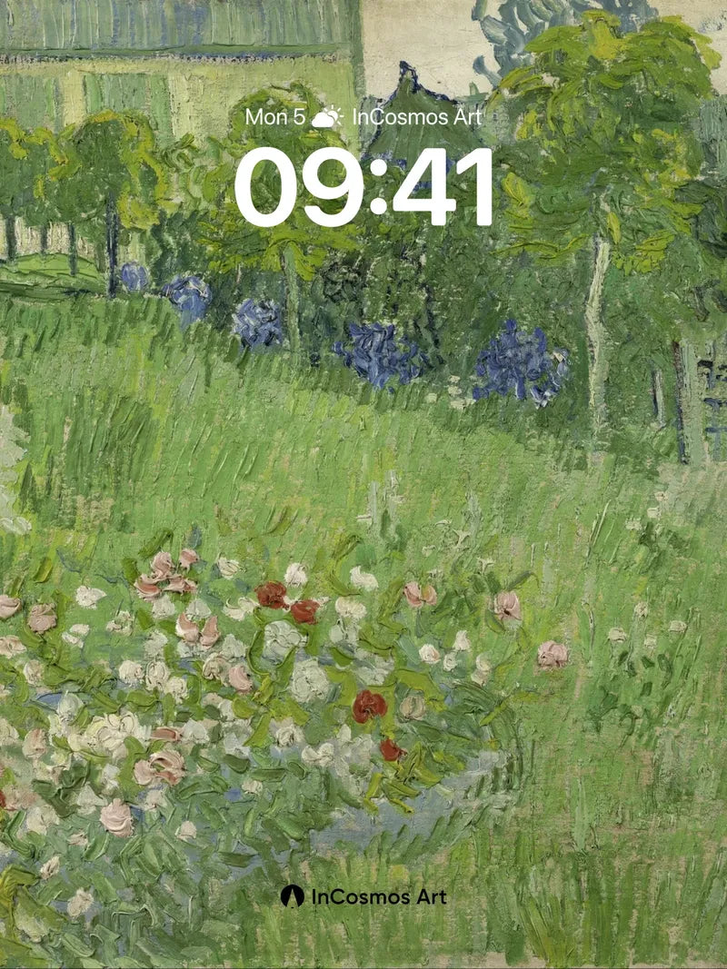Whispering Garden Wallpaper with Sunlit Petals wallpaper for iPhone, iPad & Mac