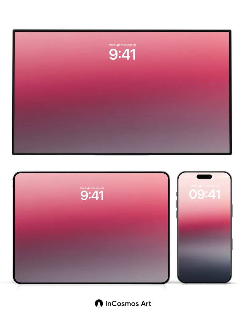 Crimson Hush Wallpaper with Depth of Field