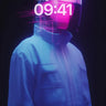 Neon Pulse Wallpaper with Digital Veil wallpaper for iPhone, iPad & Mac