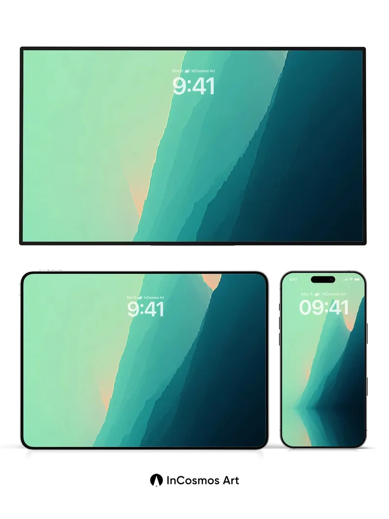 Serenity Peak Wallpaper with Ethereal Reflections