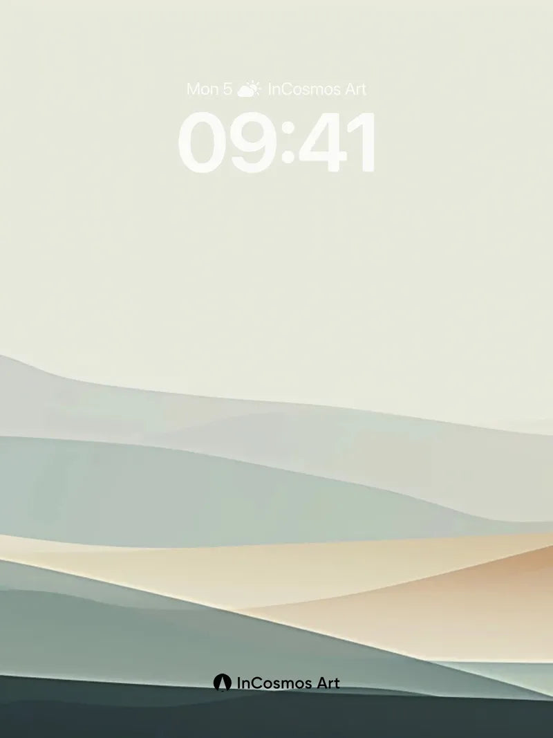 Serenity Ridge Wallpaper with Soft Hues