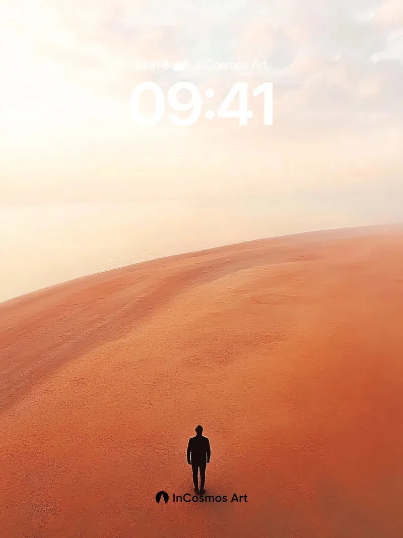 Solitary Horizon Wallpaper with Dune Light