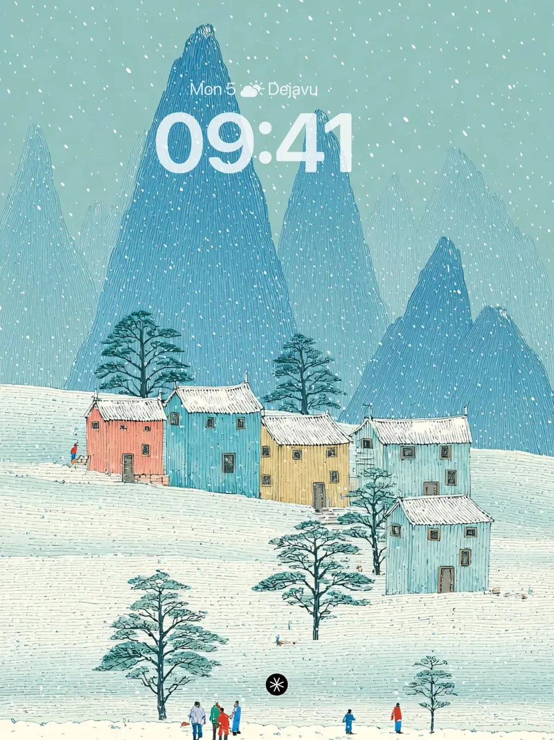 Winter Wonderland Village Background
