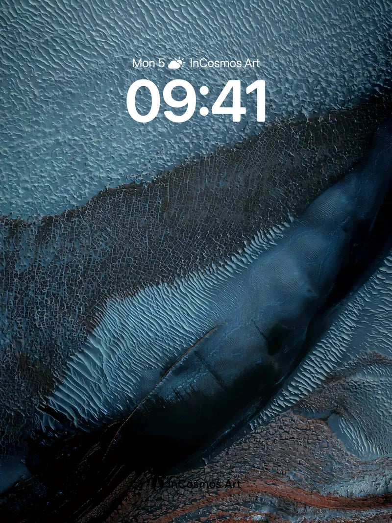 Serpentine Abyss Wallpaper with Frozen Currents