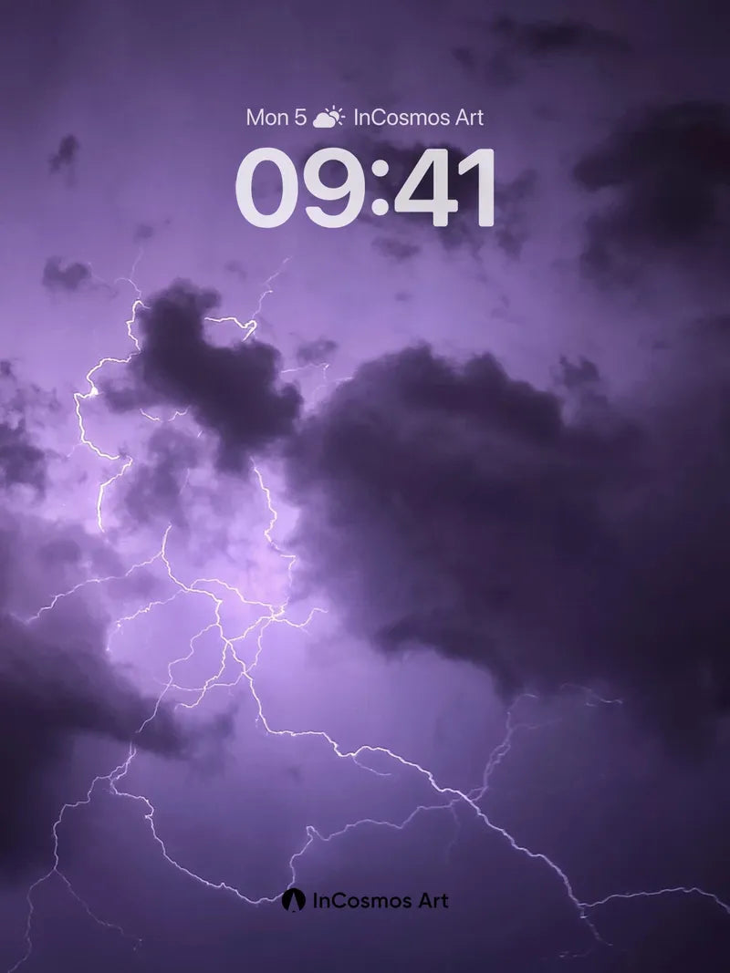 Electric Storm Wallpaper with Lightning Veins