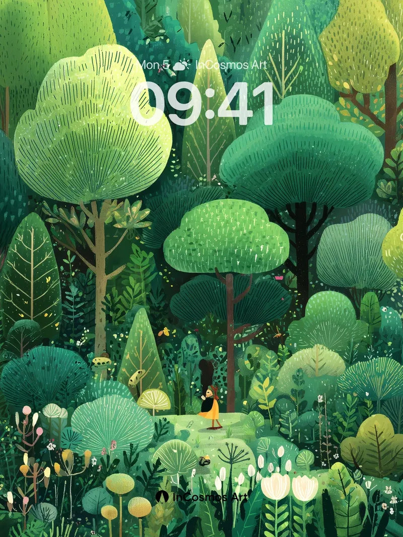 Whispering Canopy Wallpaper with Secret Path wallpaper for iPhone, iPad & Mac