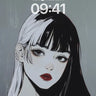 Monochrome Rainfall Wallpaper with Stark Contrast wallpaper for iPhone, iPad & Mac