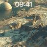 Desert Mirage Wallpaper with Floating Pyramids wallpaper for iPhone, iPad & Mac