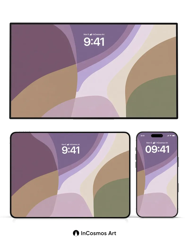 Serenity Flow Wallpaper with Soft Curves