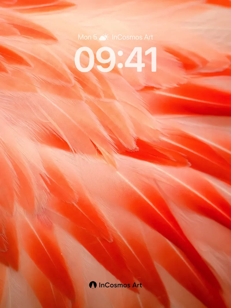 Crimson Featherlight Wallpaper with Soft Radiance