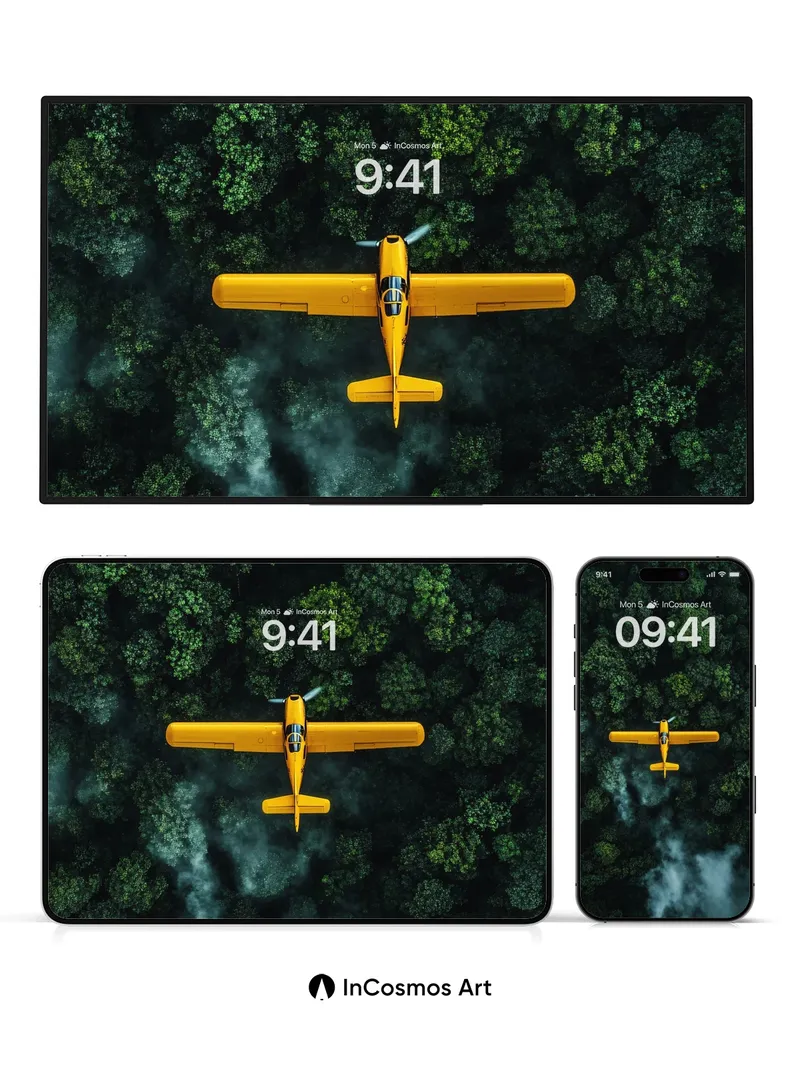 Golden Flight Wallpaper Over Canopy Veil