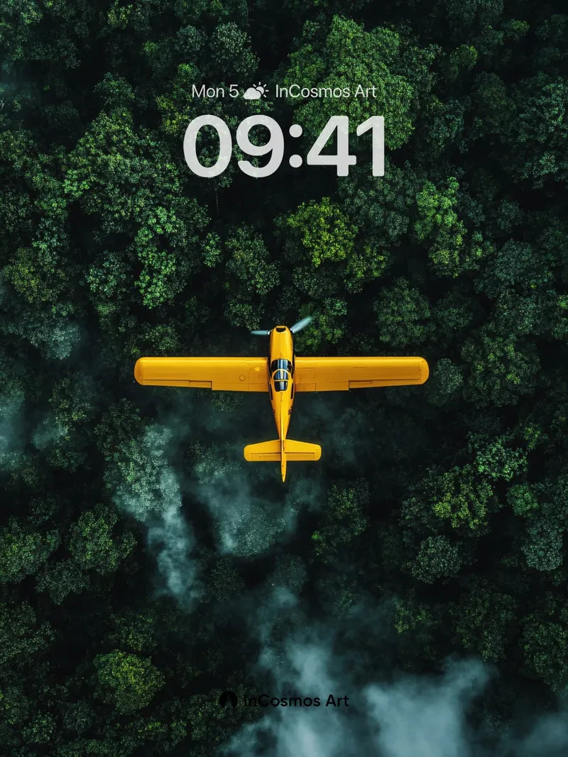 Golden Flight Wallpaper Over Canopy Veil