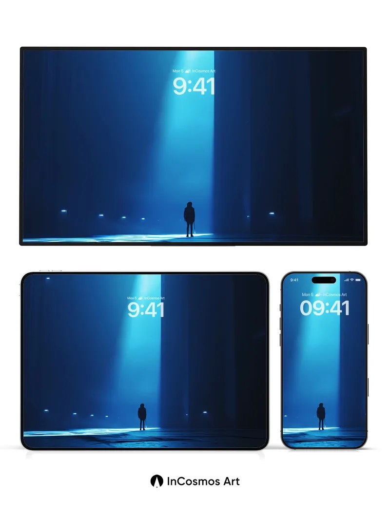 Silent Beacon Wallpaper with Ethereal Light