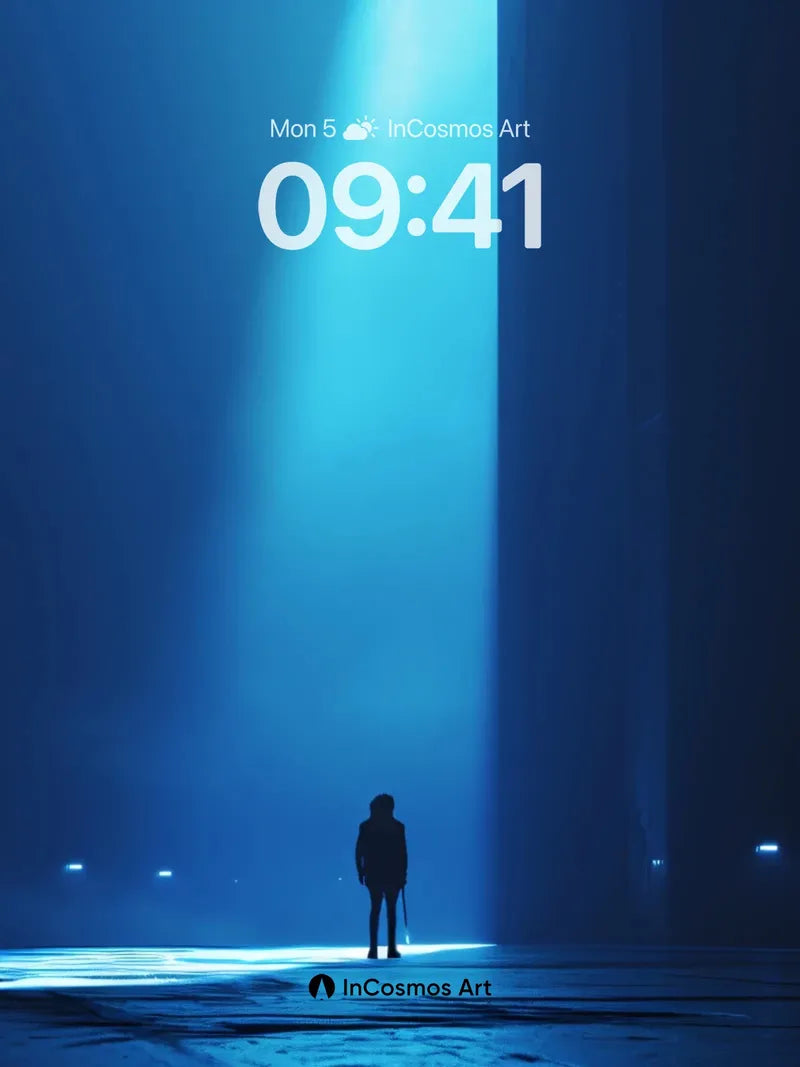 Silent Beacon Wallpaper with Ethereal Light